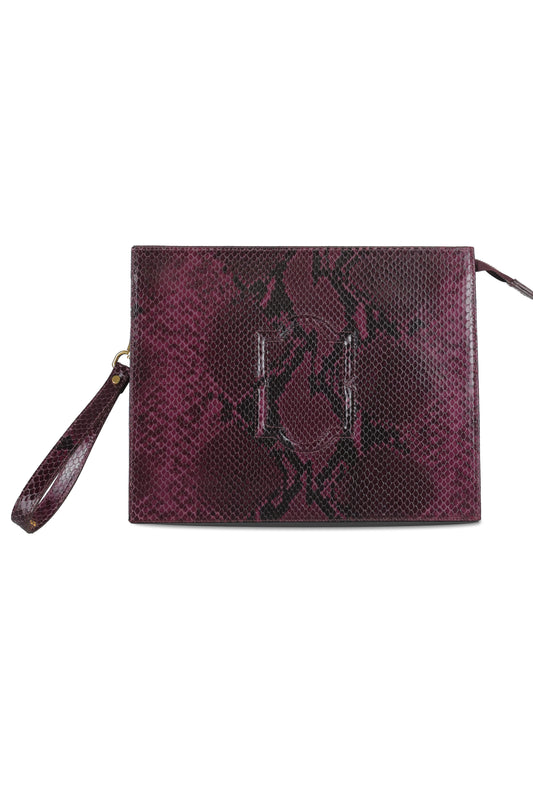 Rose in Burgundy Snakeskin